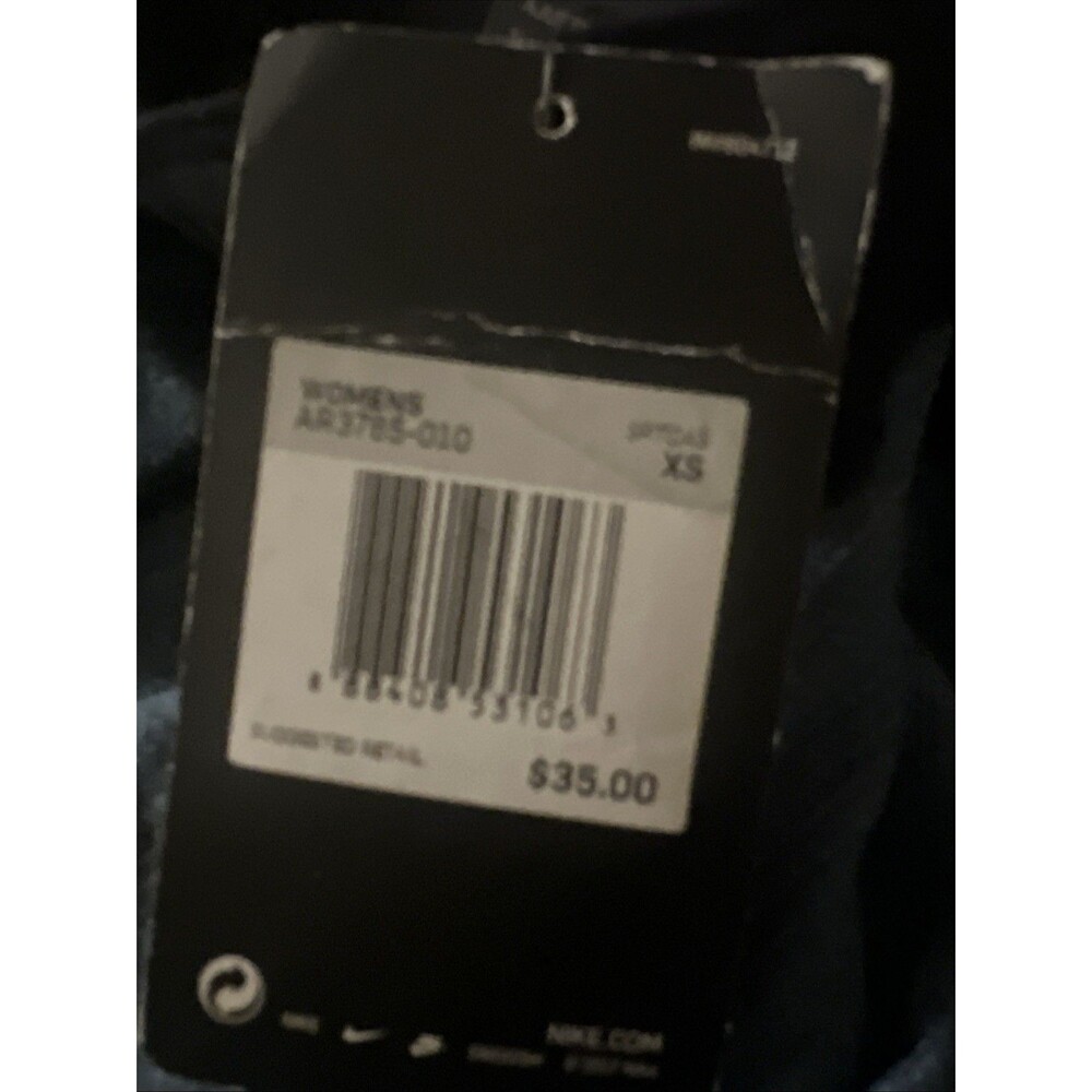 Nike Women's Tight-Fit Training Leggings Black White XS - Picture 5 of 6